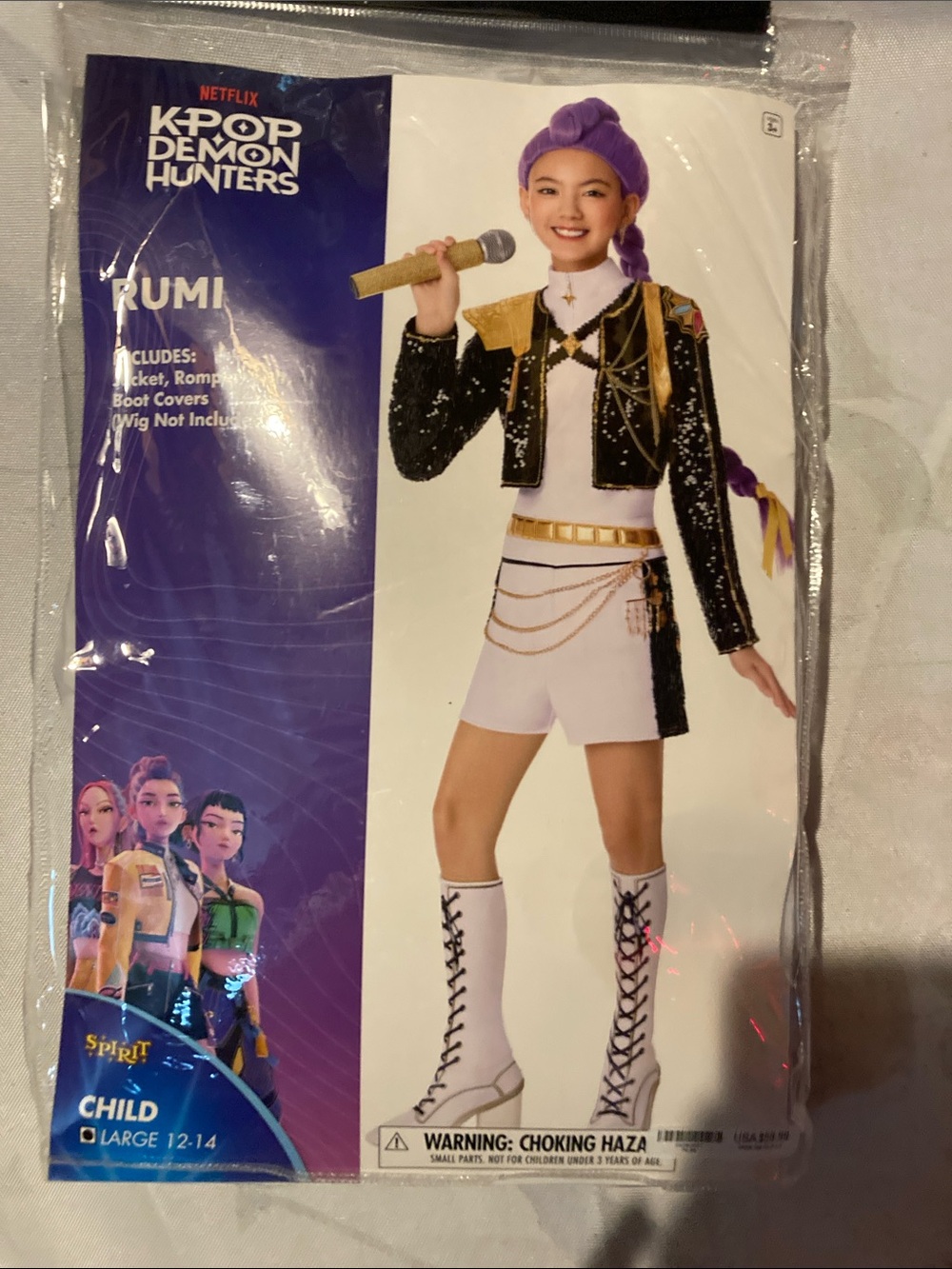 Kids Rumi Golden Dress Costume - KPop Demon Hunters small large